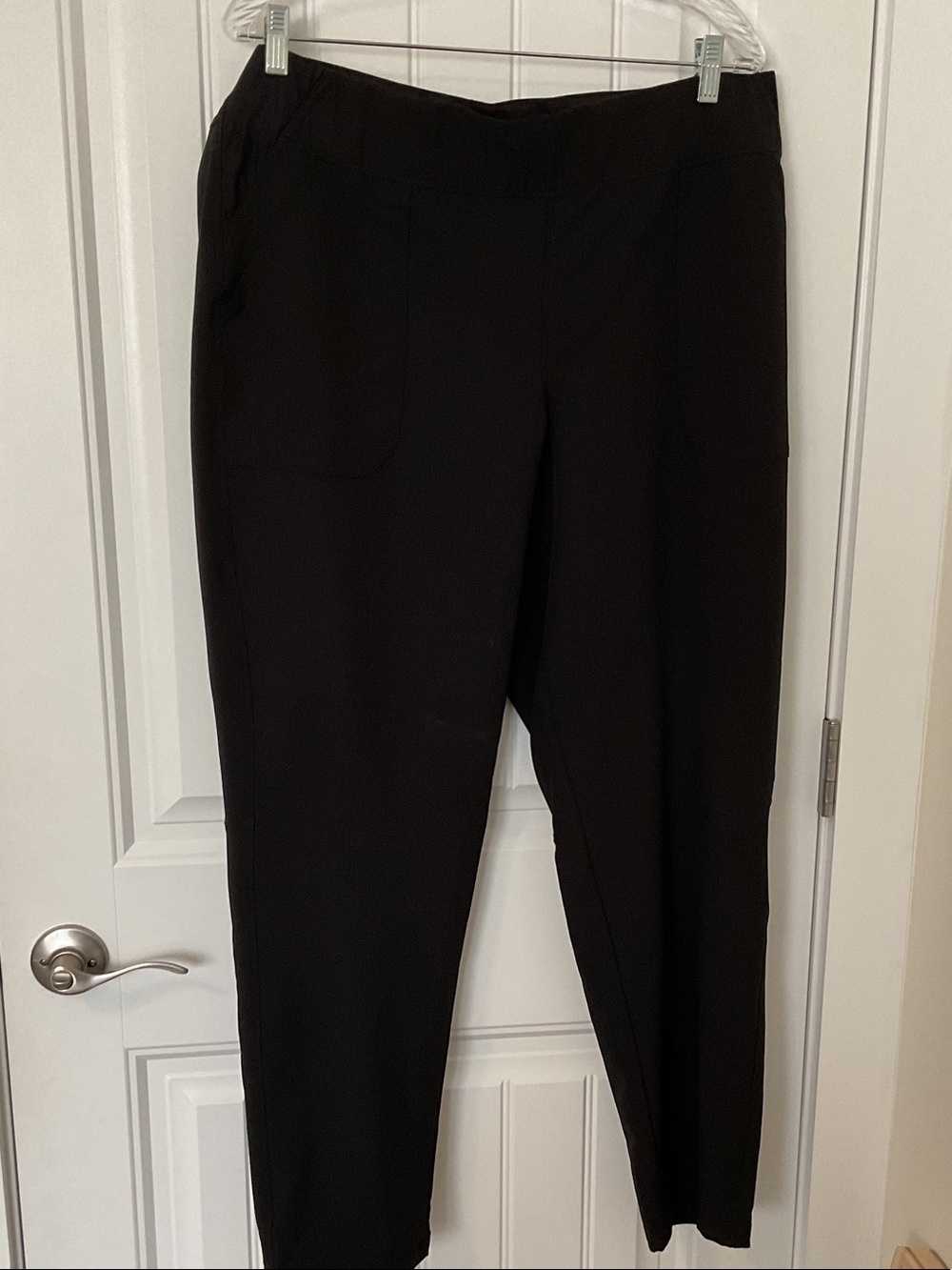 Weatherproof Black Straight-Leg Ponte Pull-On Pants